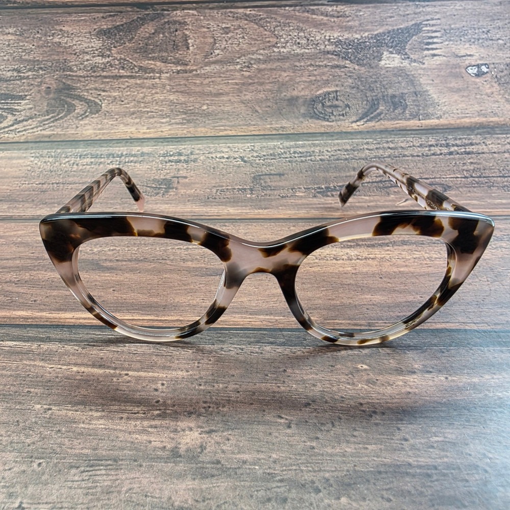 Warby Parker Tilley N 285 Cat Eye Eyeglasses Tortoise Pink 49-19-140 Acetate